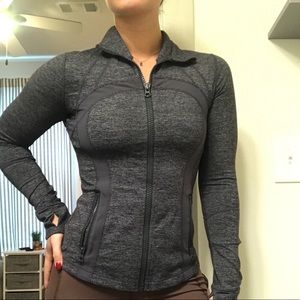 Lululemon Define Jacket in Heathered Black